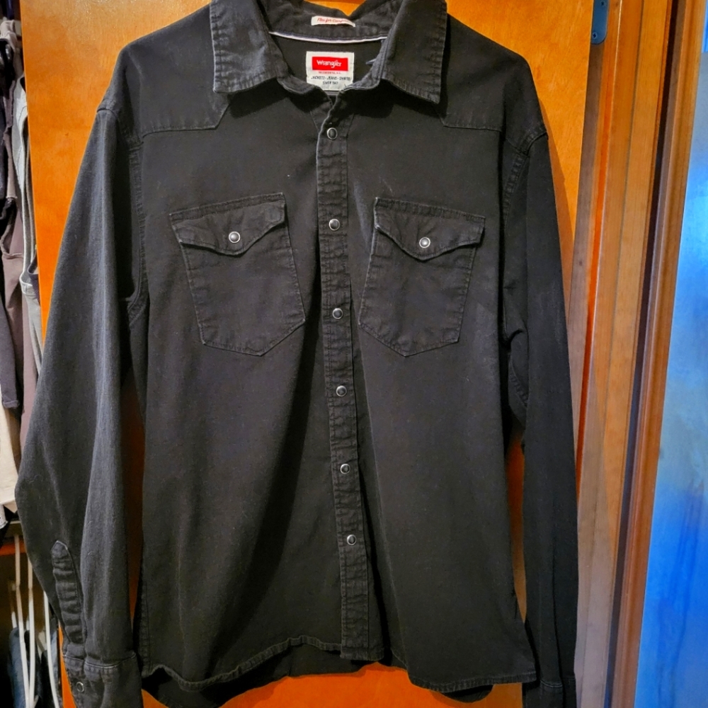 Wrangler Long Sleeve Snap Up Men's XL